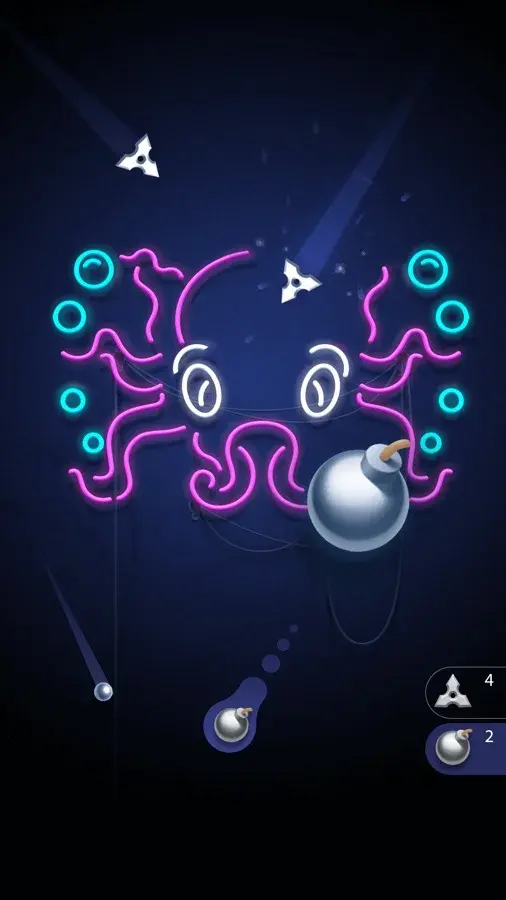 Neon game level in Hit the Light