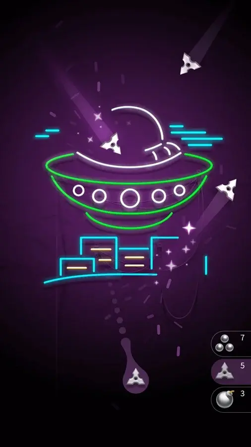 Colorful neon level in Hit the Light